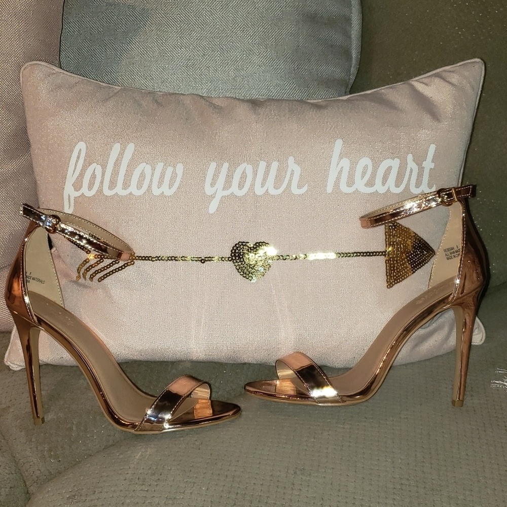 Chatlotte Russe Rose Gold Heels